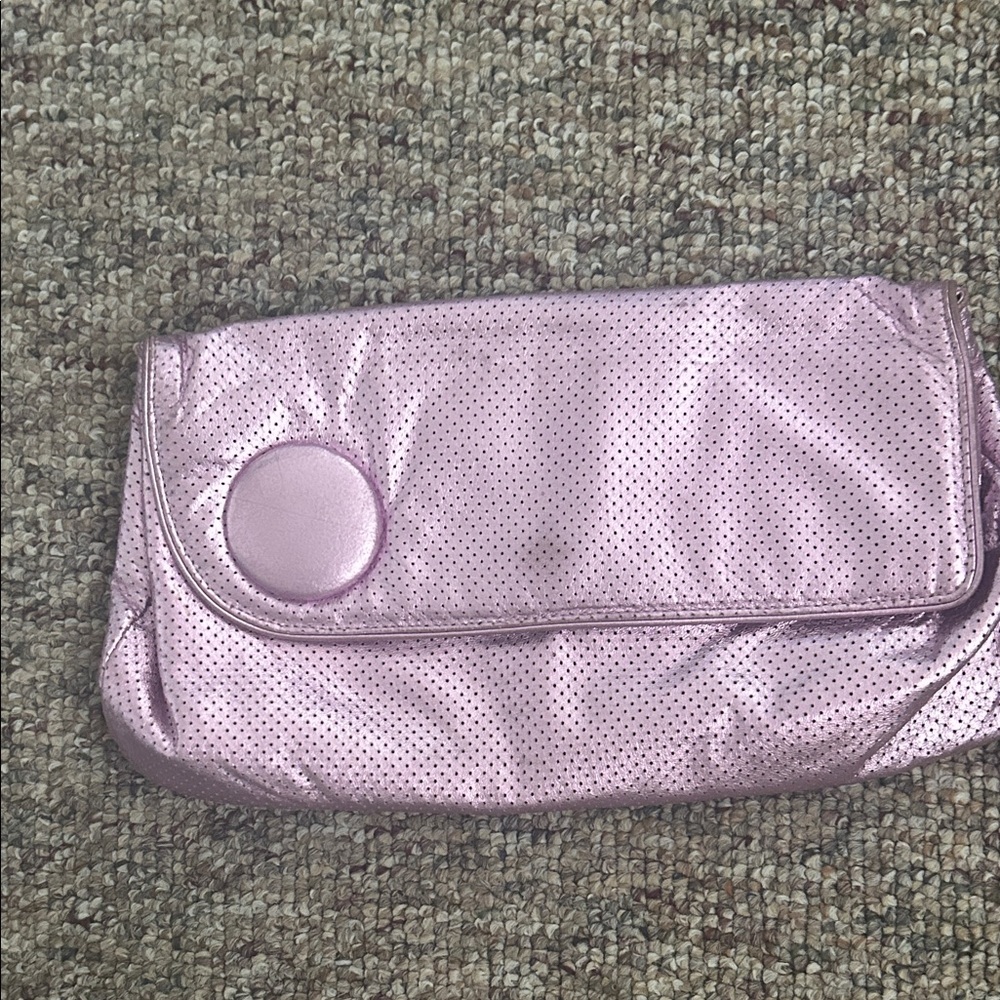 Chic Metallic Pink Clutch